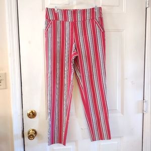 EST. 1946 Striped Classic High-Rise Ankle Pants Size 10. NWOT